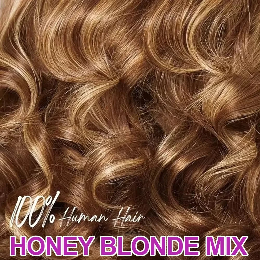 Honey Blonde Body Wave Bob Wig — human hair wig lace front for women