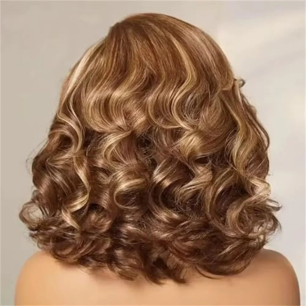 Honey Blonde Body Wave Bob Wig — human hair wig lace front for women