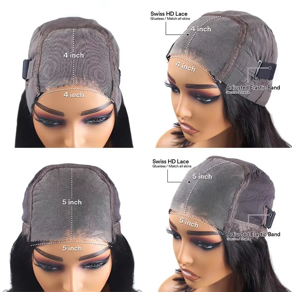 Glueless Straight Human Hair Bob Wig — human hair wig lace front for women