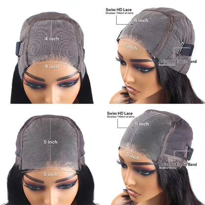 Glueless Straight Human Hair Bob Wig — human hair wig lace front for women