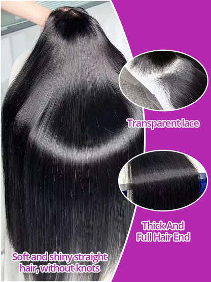 40-46 Inch 300% Bone Straight Wig — human hair wig lace front for women