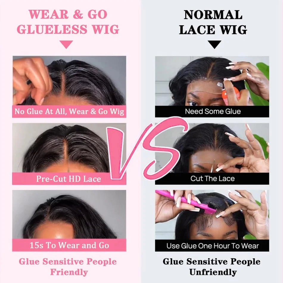 Glueless Straight Human Hair Bob Wig — human hair wig lace front for women