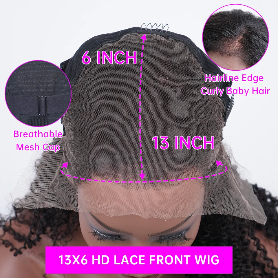 Honey Blonde Deep Curly Lace Wig — human hair wig lace front for women